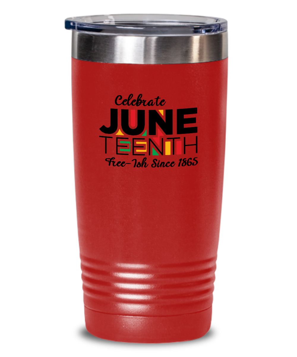 Juneteenth Tumbler Insulated Travel Mug Stainless