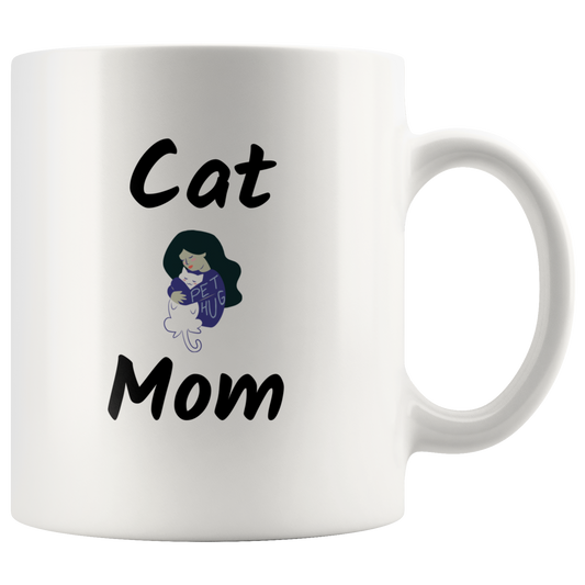 Cat Mom Coffee Mug Birthday gift Cat owner gift Cat lover Mug Ceramic Custom Cat Mom gift