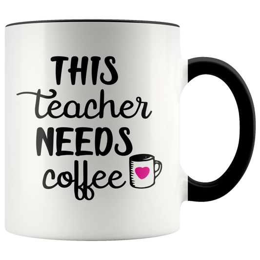 Coffee Mug Teacher Gift Ceramic accent coffee mugs  Teacher appreciation