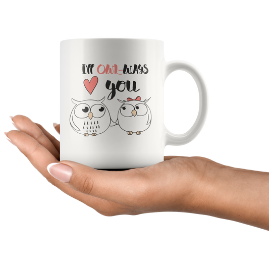 Owl Mug-Couples Valentine Coffee Mug