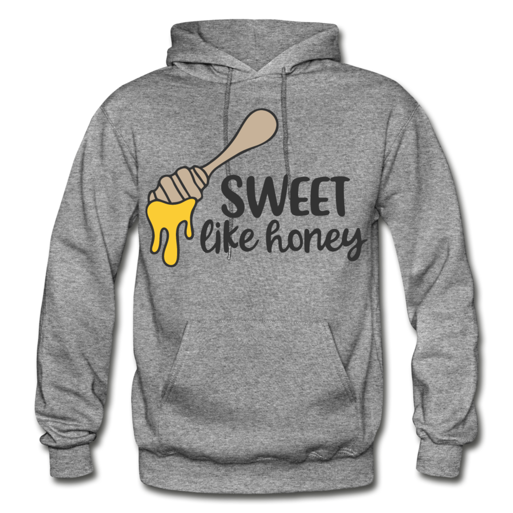 Hoodie For Women Sweet Like Honey Bee Hoodie - graphite heather