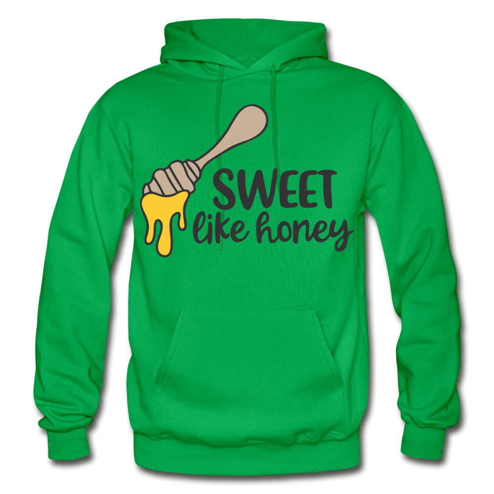 Hoodie For Women Sweet Like Honey Bee Hoodie - kelly green