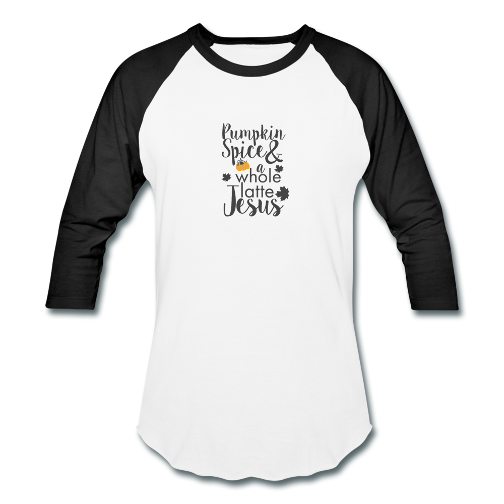 Pumpkin Spice Life Fall Shirt Women Raglan Baseball Fall Clothing Autumn Shirt - white/black